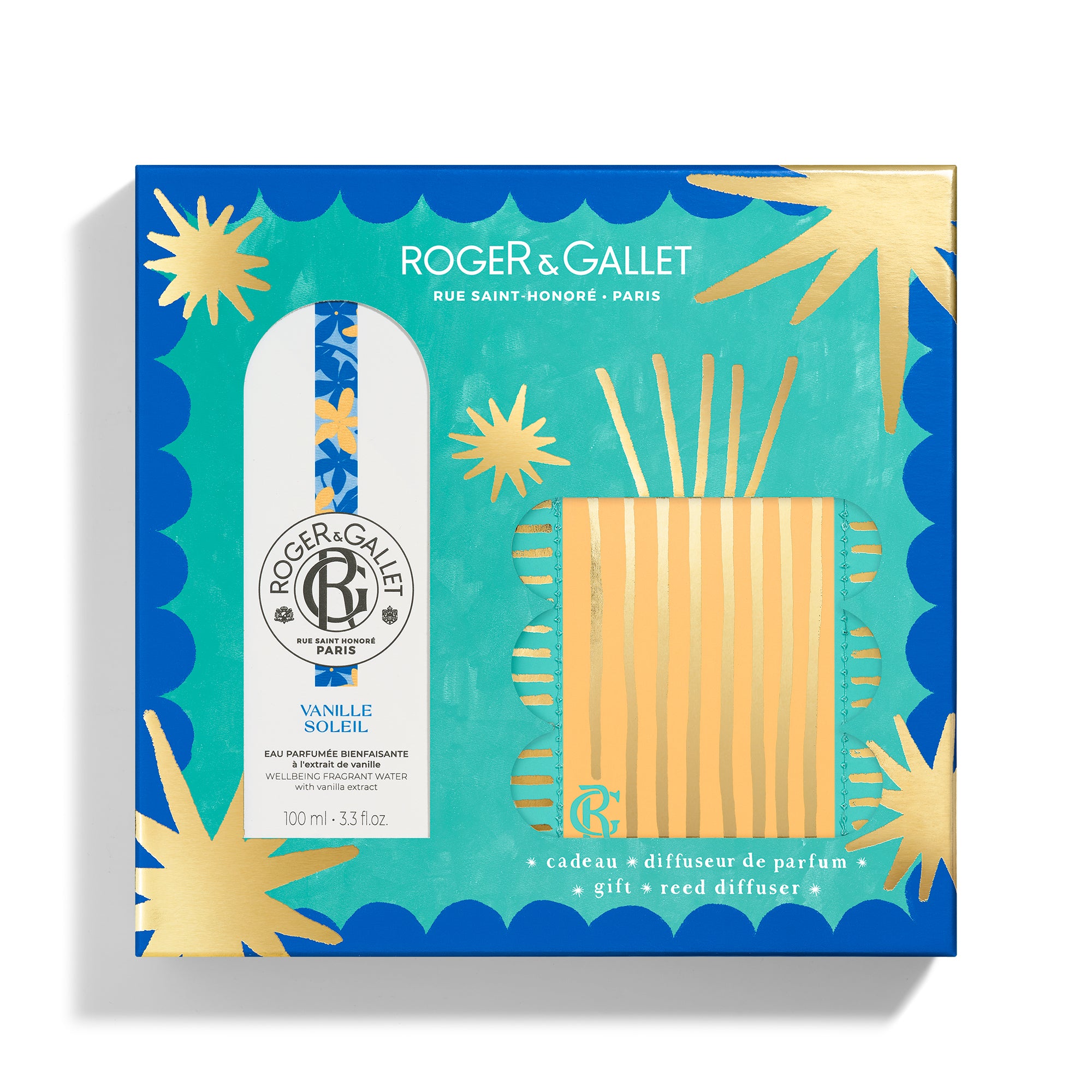 公式】オ パフュメ & ディフューザー コフレ バニラソレイユ ｜ロジェ